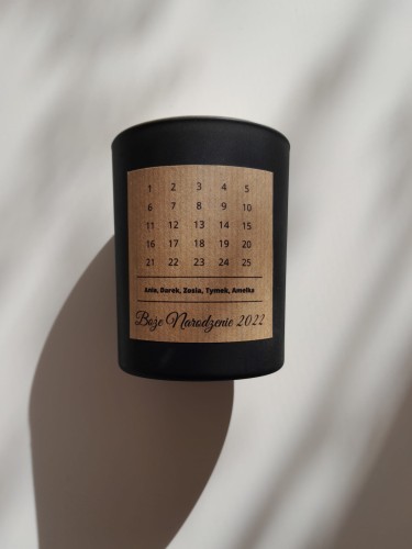 Kalendarz adwentowy - świeca świąteczna z wosku słonecznikowego.jpg