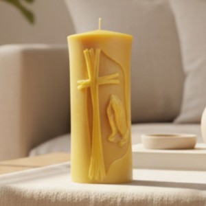 Zawierzenie - świeca z wosku pszczelego